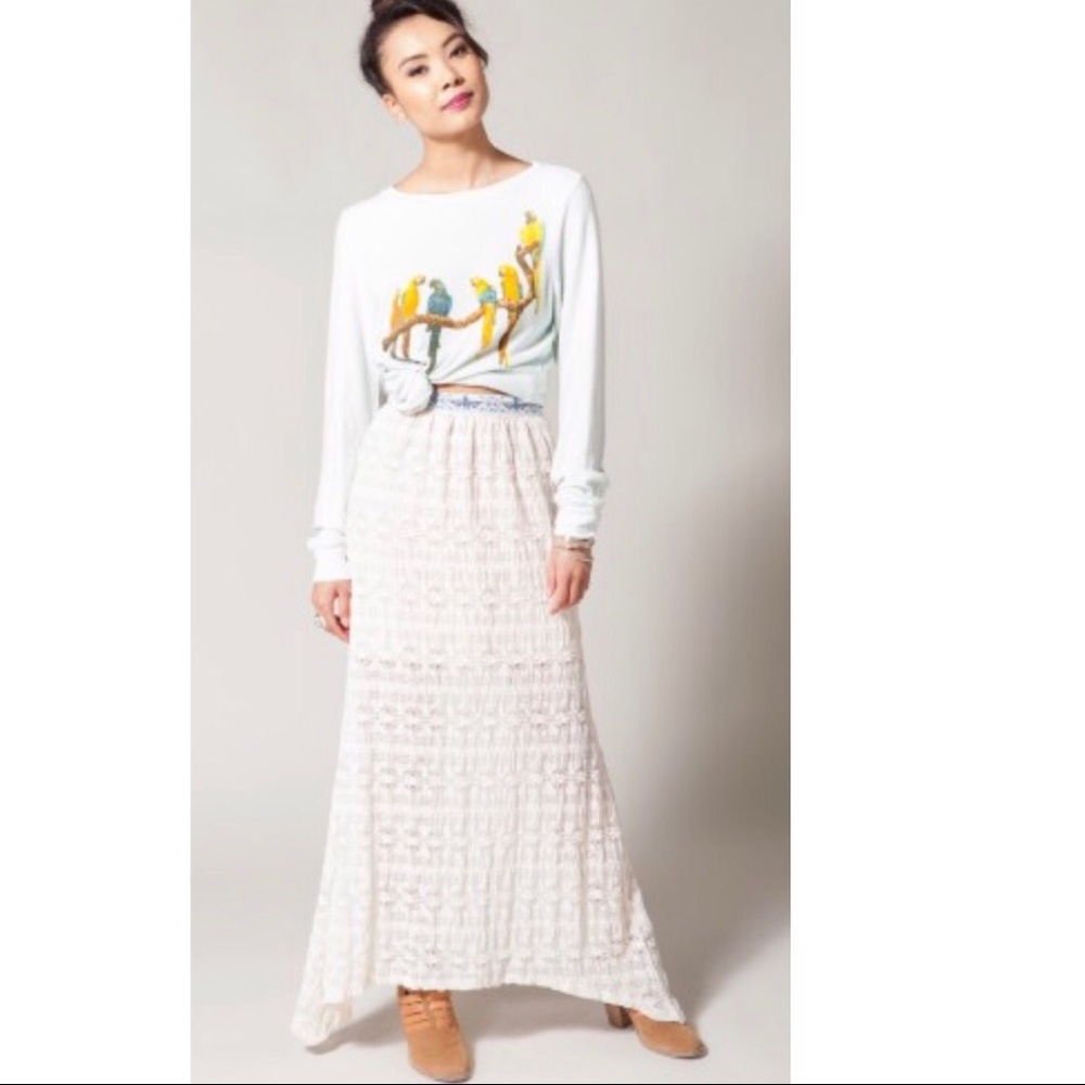 Kenny Clothing Diamond Lace Crochet Skirt