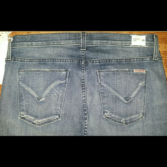 💣SOLD💥🌈 Hudson Jodi Hi Waist Flare Jeans  raw hem - Picture 7 of 8