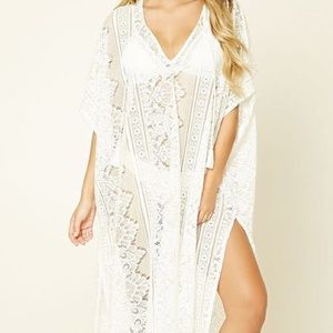 Forever 21 NWT Floral Lace Swim Cover-Up size S