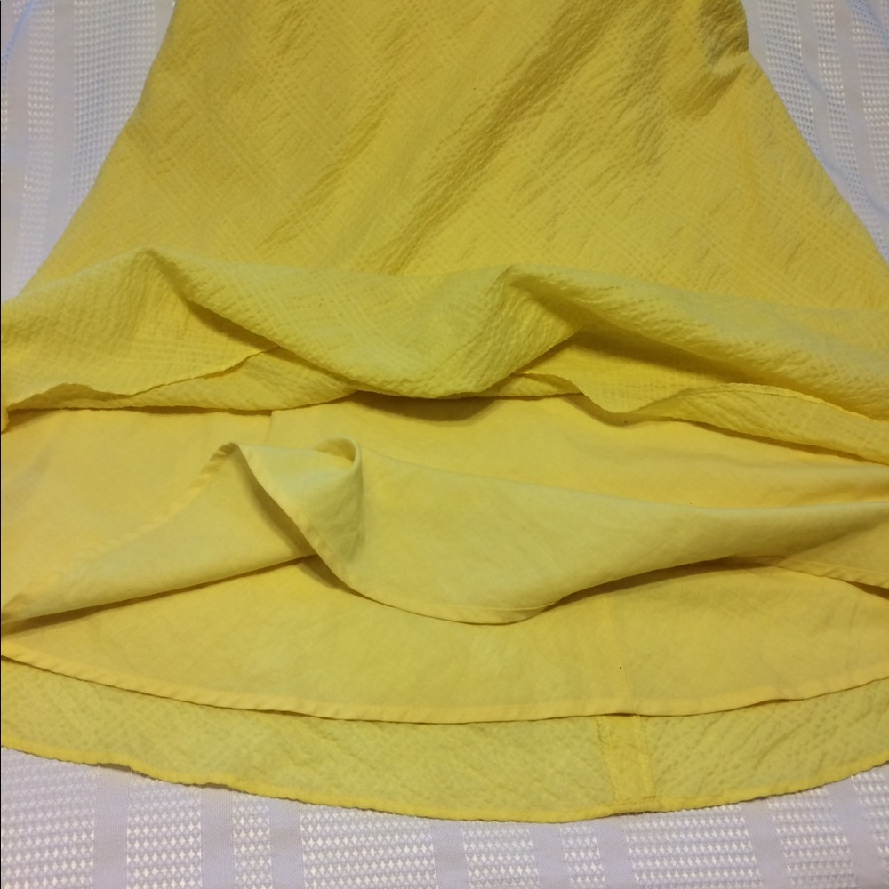 J. crew yellow strapless dress size P4 - Picture 5 of 8