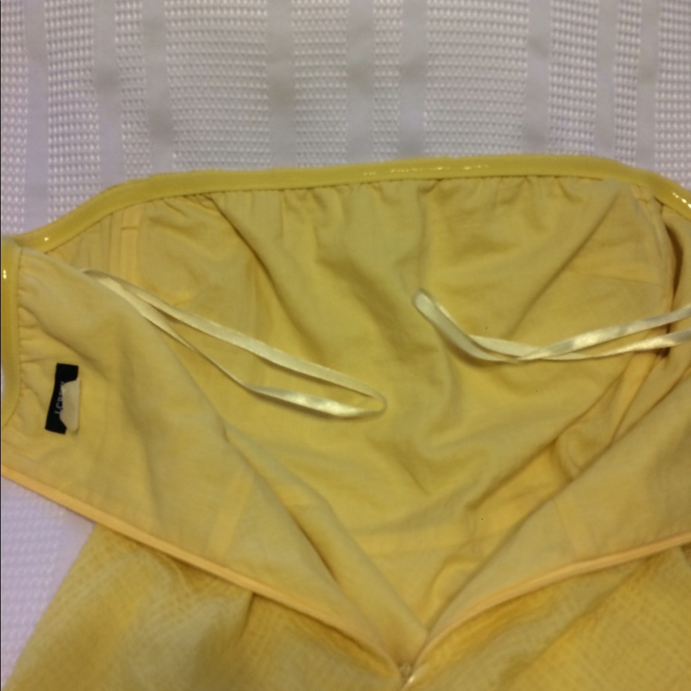 J. crew yellow strapless dress size P4 - Picture 7 of 8