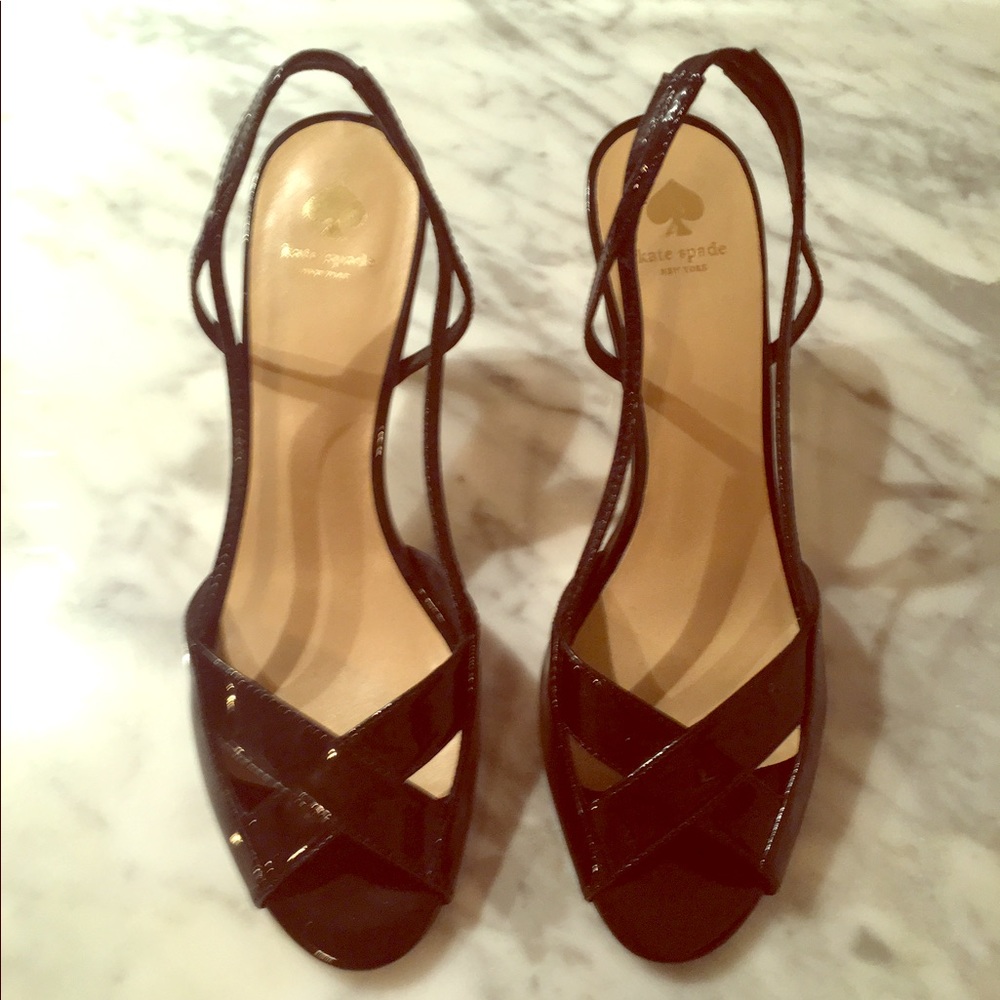 Kate Spade paten leather heels