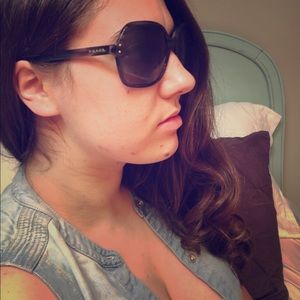 Authentic Prada sunglasses in blue