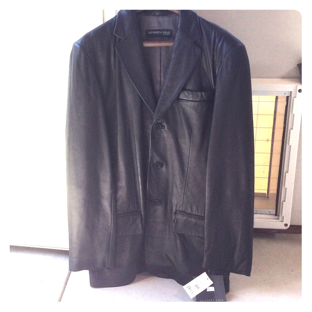 Men's LEATHER JACKET by Kenneth Cole