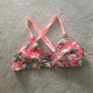 Lululemon floral print bikini top