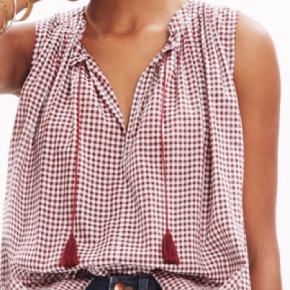*BNWOT* Madewell Gingham Tank!