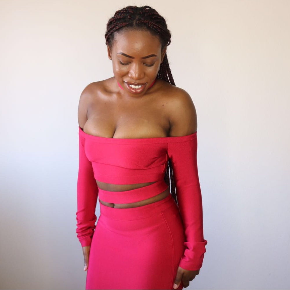 Bandage choker dress