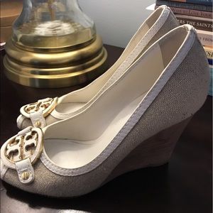 Authentic Tory Burch wedge shoes. Beautiful shoes!