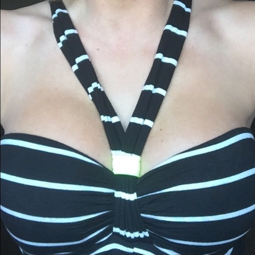 Blank and white maxi dress