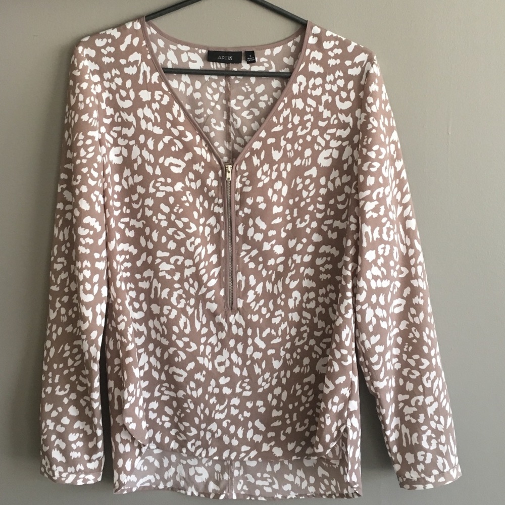 Apt 9 long sleeve blouse, S