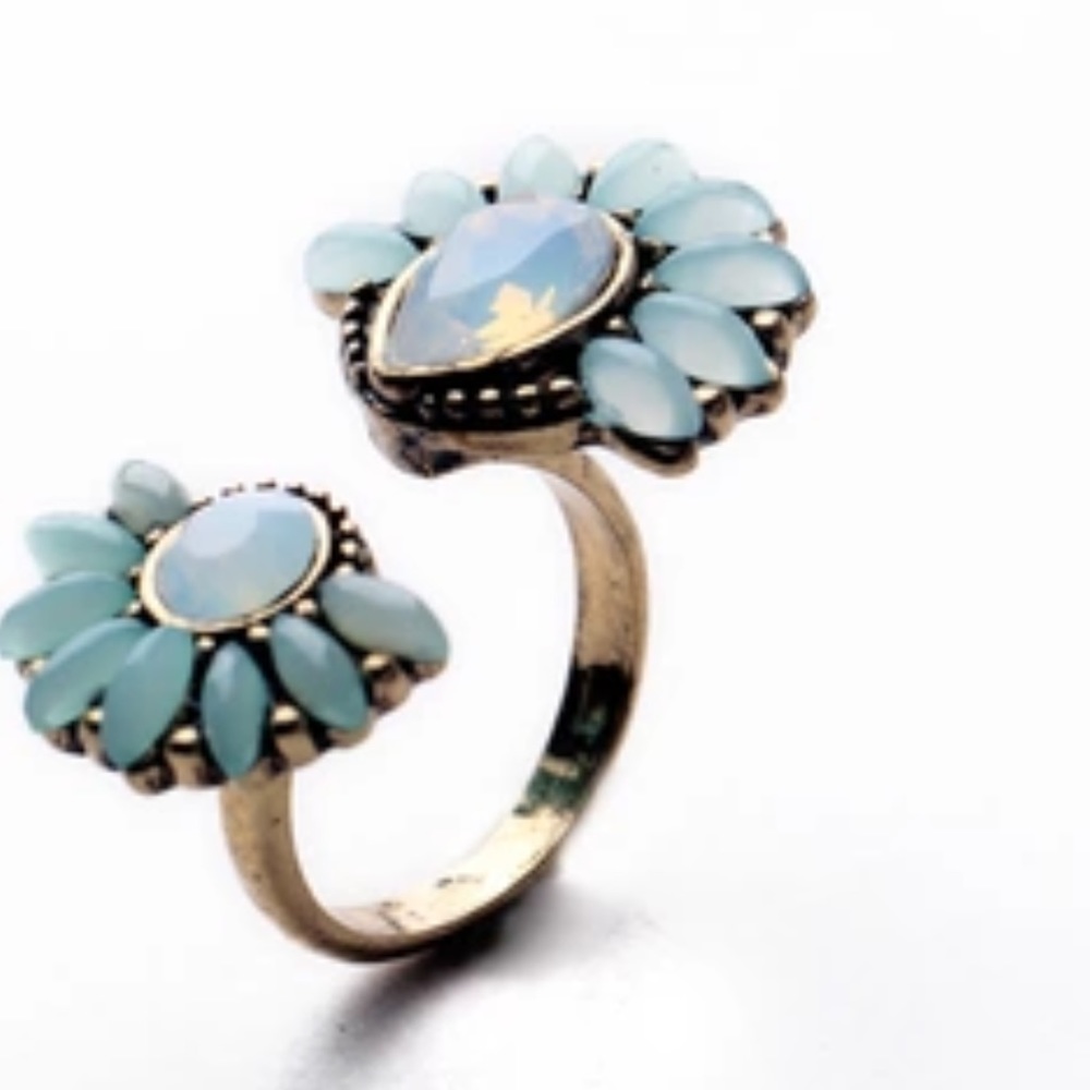Turquoise &Gold Ring - Picture 3 of 6