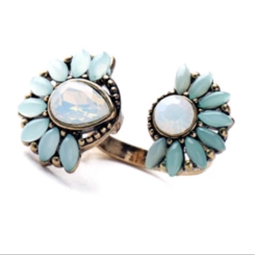 Turquoise &Gold Ring - Picture 4 of 6