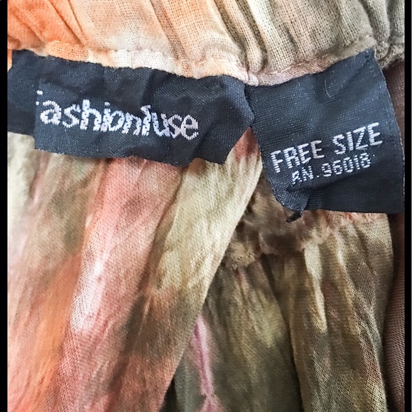 Long Multicolored Skirt (free size) - Picture 3 of 6