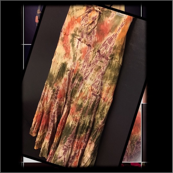 Long Multicolored Skirt (free size) - Picture 1 of 6