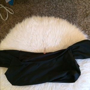 Black off the shoulder bikini!