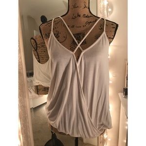 White Strappy Tank Top