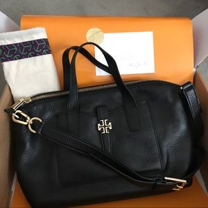 Tory burch plaque satchel