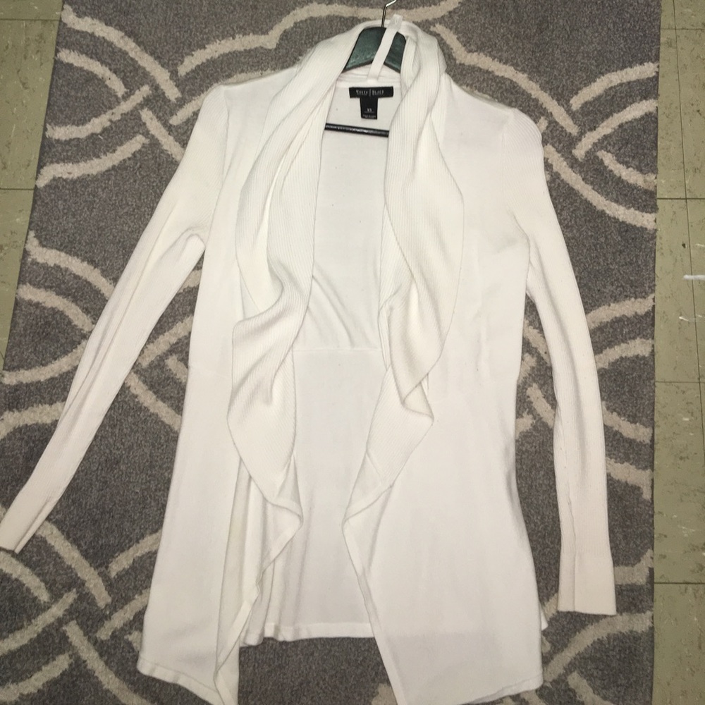 White cardigan