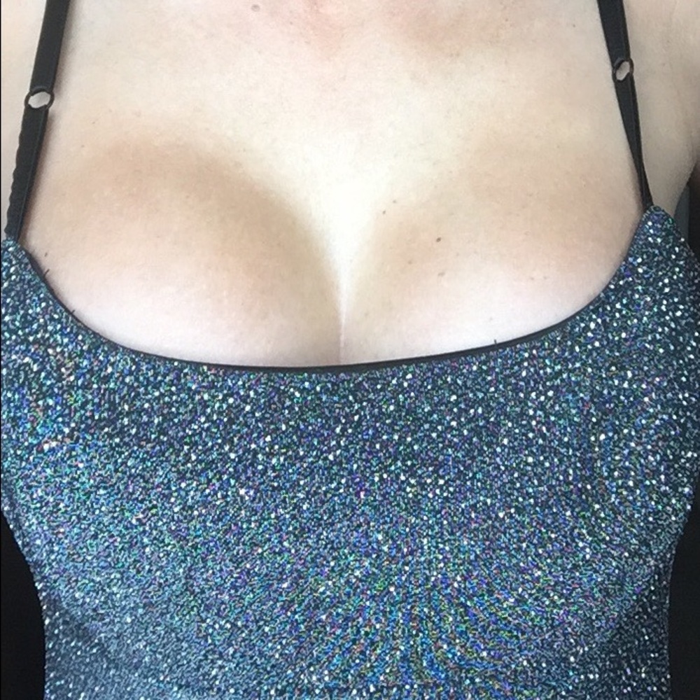 Black sparkly classic dress