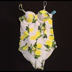 Cupshe Beach Please Lemon One Piece Swimsuit