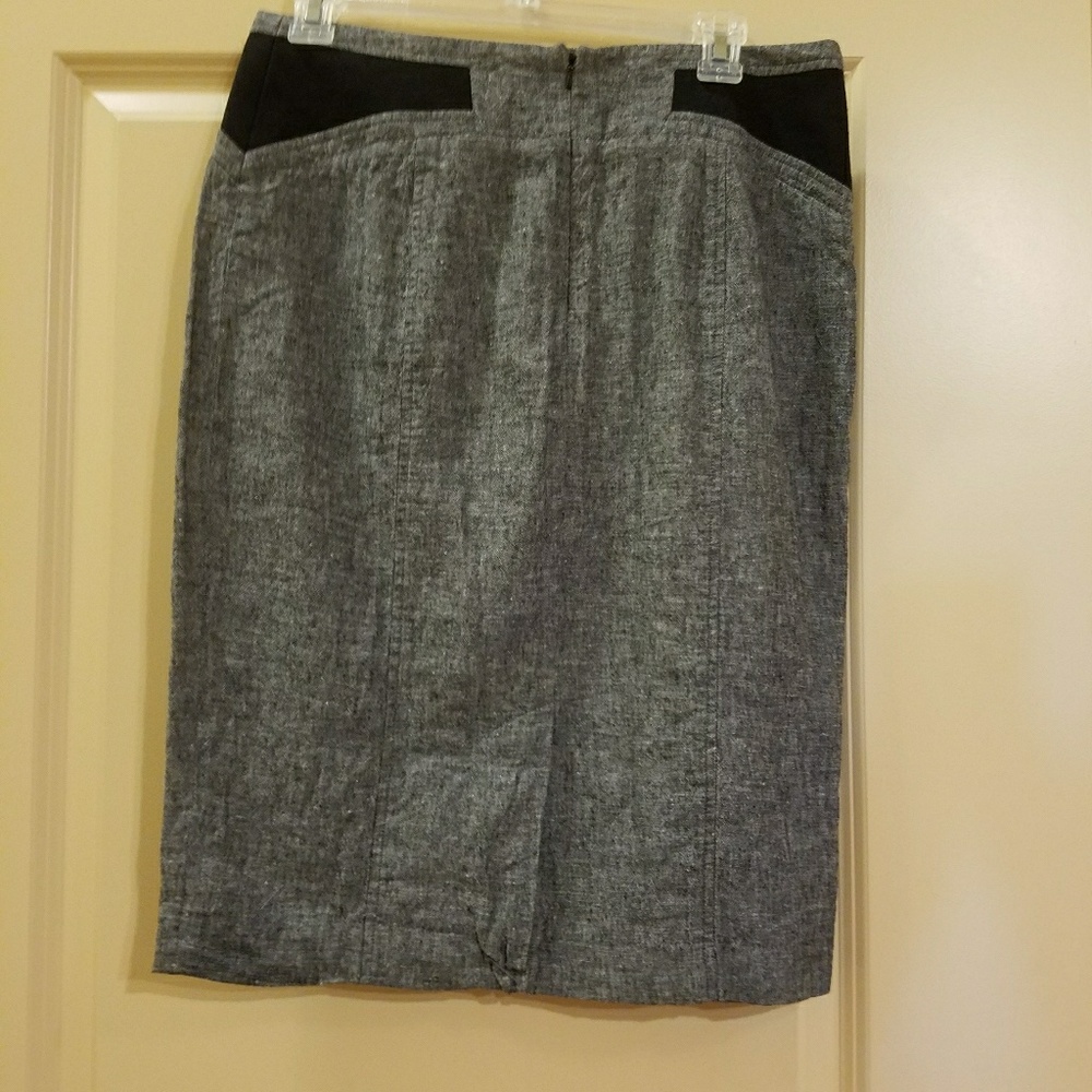 Linen pencil skirt