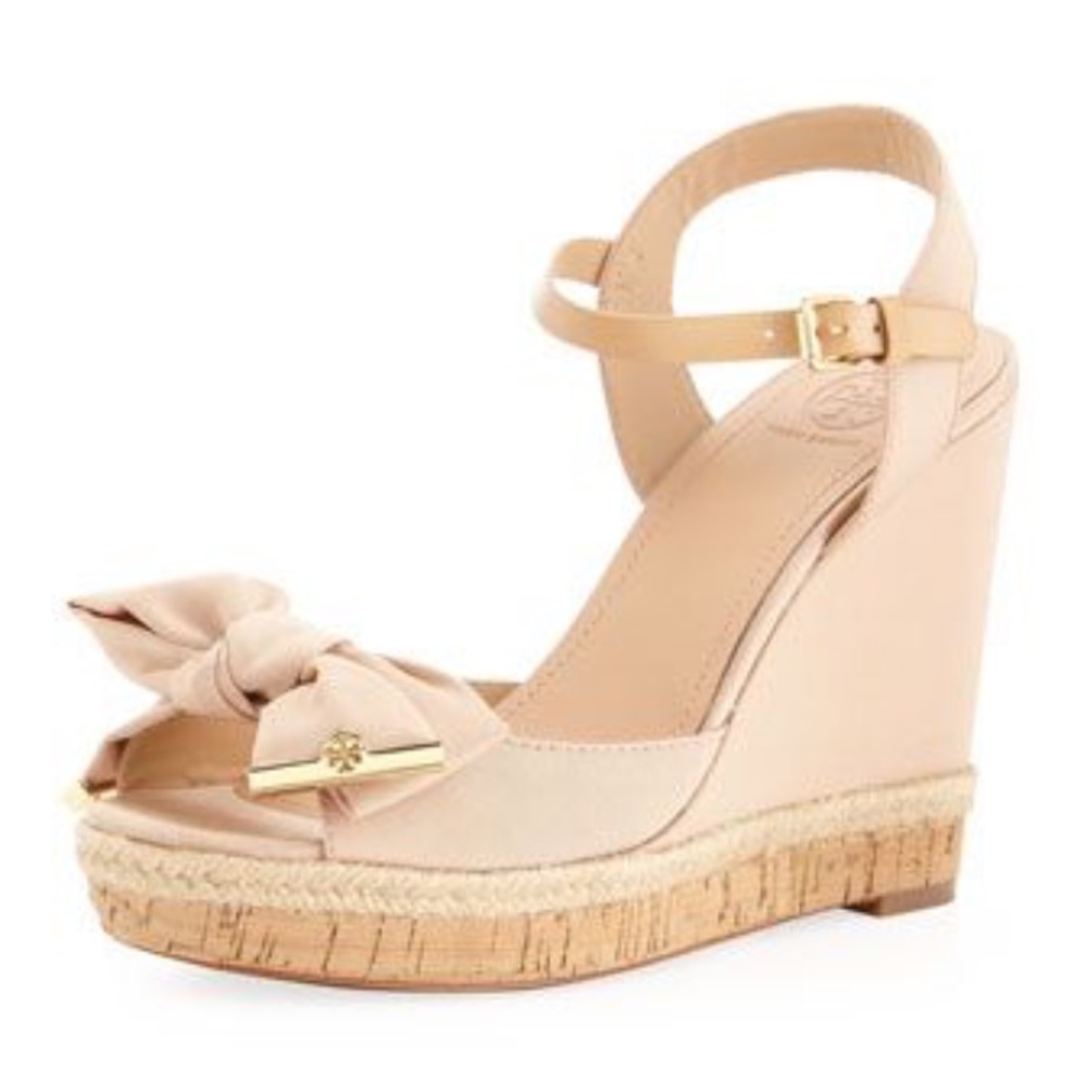 Tory Burch penny bow wedge- reserved