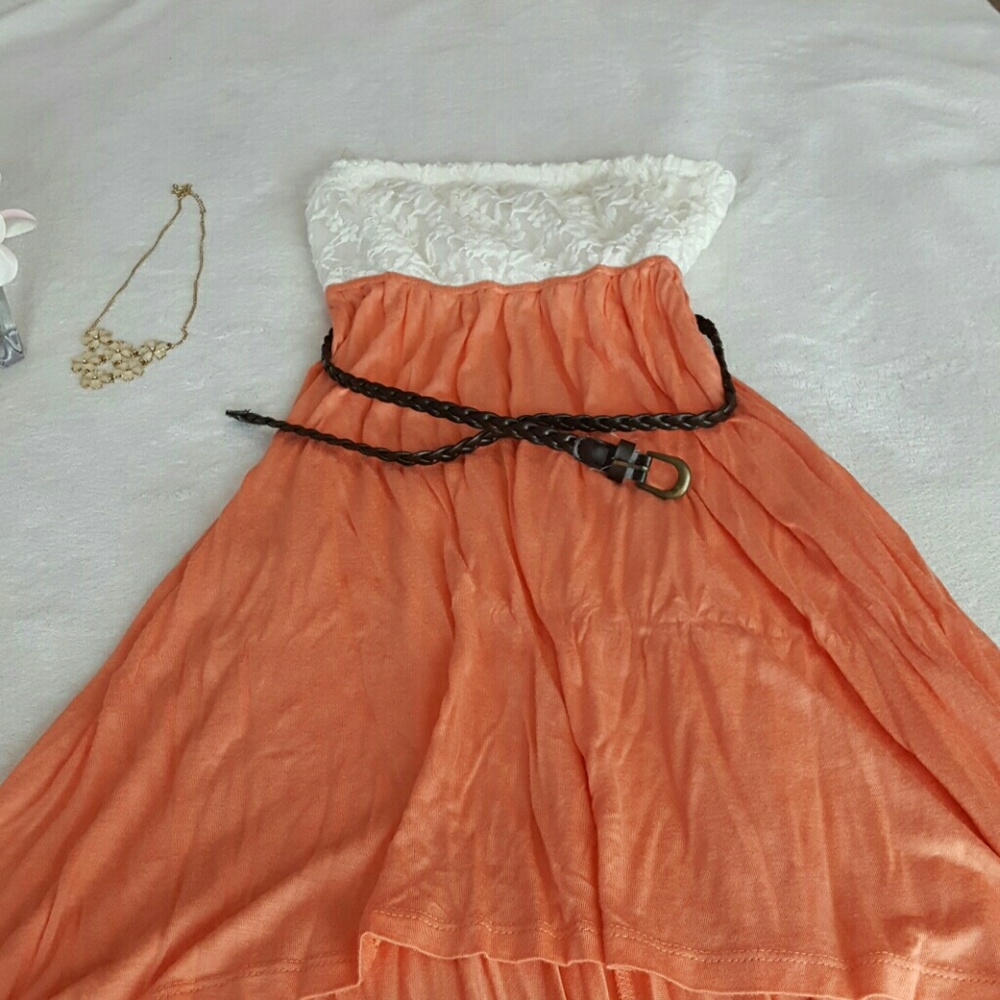 Strapless maxi dress