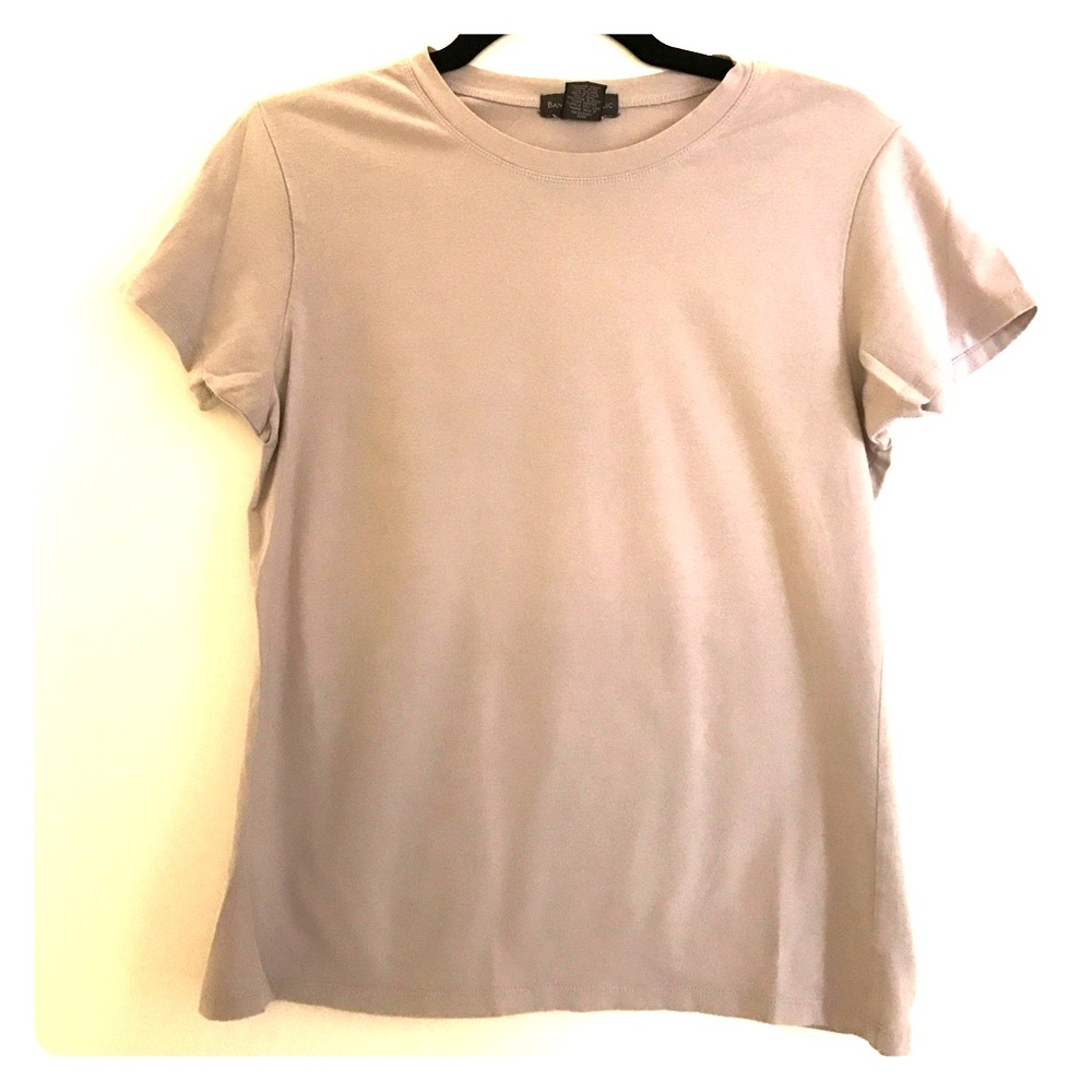 Soft Gray Short Sleeve Banana Republic Tee