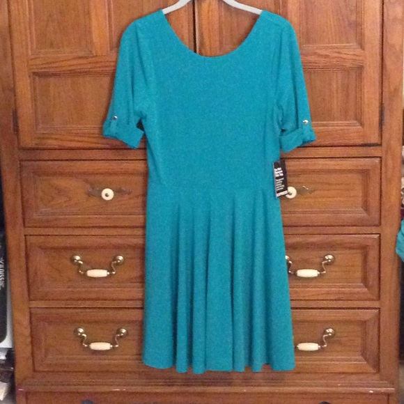 Express M Teal dress - Picture 1 of 5