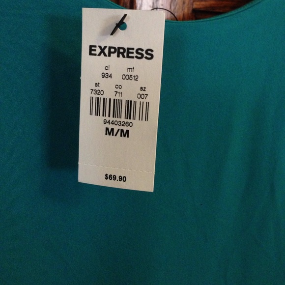 Express M Teal dress - Picture 5 of 5