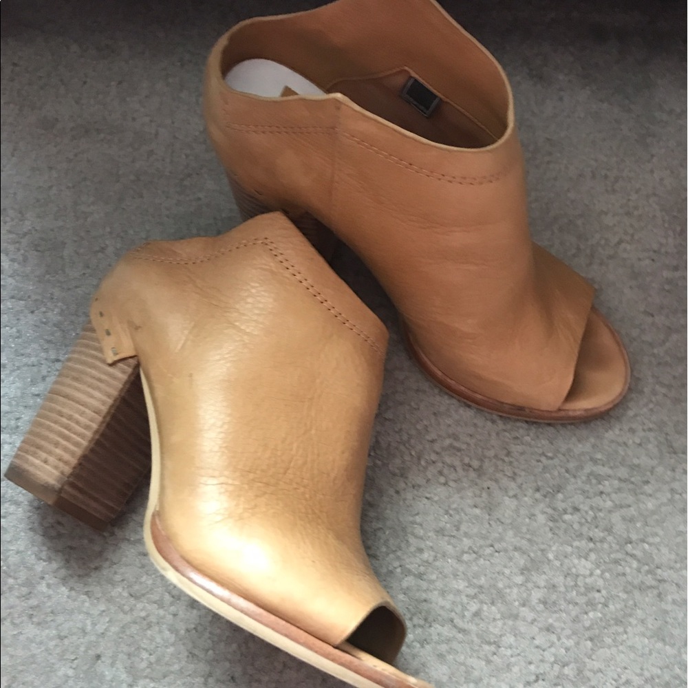 Dolce Vita Backless Peep Toe Booties