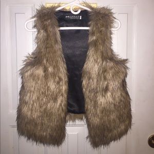 Faux fur vest