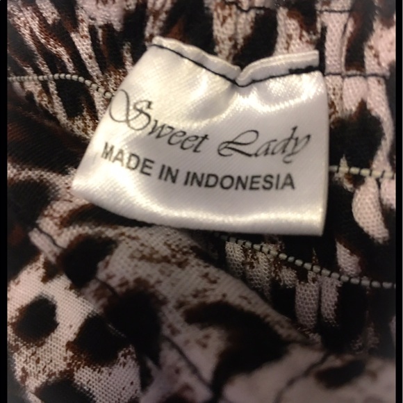 Sweet Lady Cheetah Jagged Cut midi Dress - Picture 3 of 3