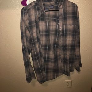 plaid button up