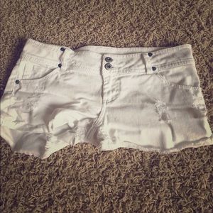 White short shorts