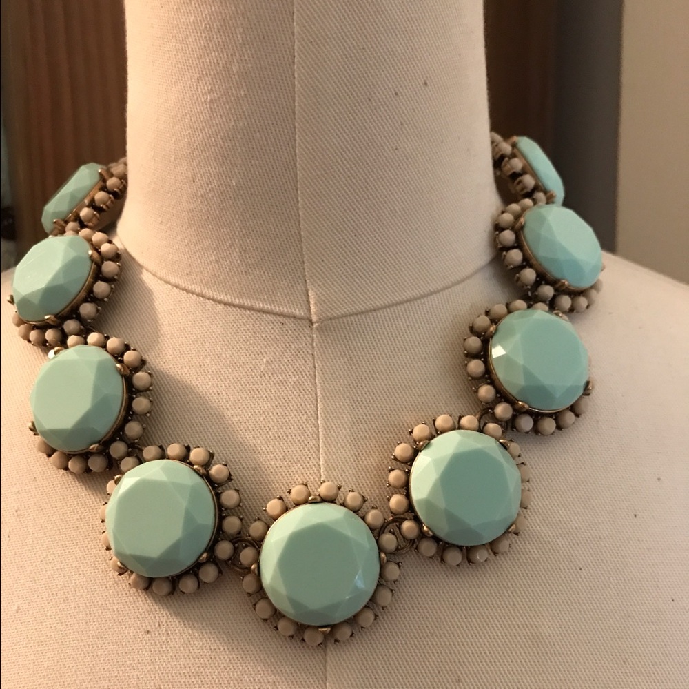 J.Crew  RARE Mint Blue Necklace