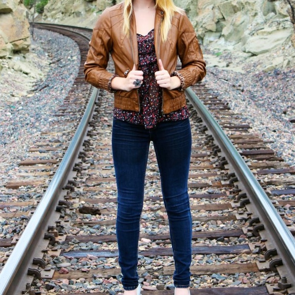 Faux Leather Jacket