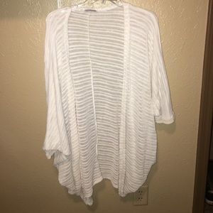 white cardigan