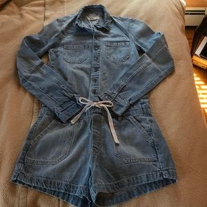 Jean romper from hollister, slightly worn