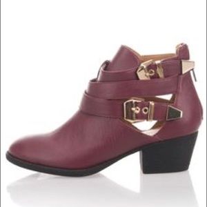 Buckle ankle bootie