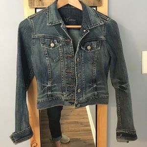 Jean Jacket From Bebe Size XS Bling On The Back
