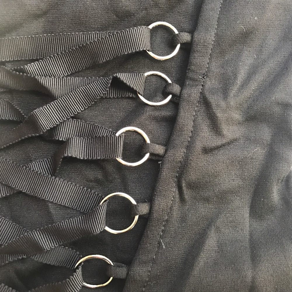 Nasty Gal Bad to the Bone lace up bodysuit ☠️ - Picture 6 of 8