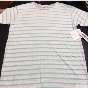 NWT LulaRoe Gracie Size 14 Mint Green stripes