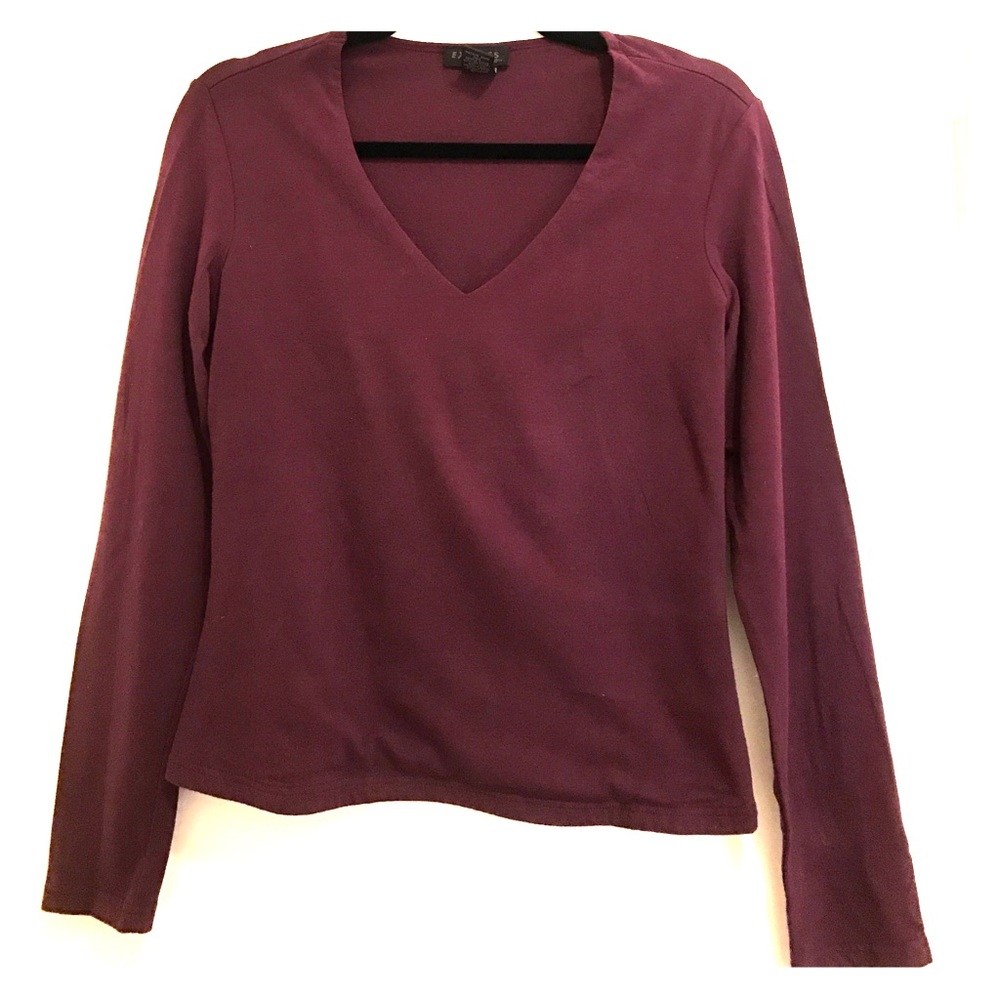 Deep Purple/Plum Long Sleeve Tee by Express