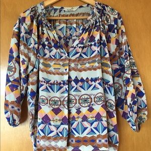 Tucker printed top