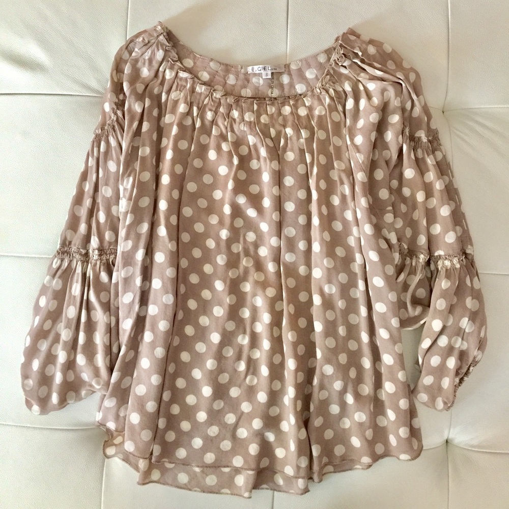 Ciel polka dot top