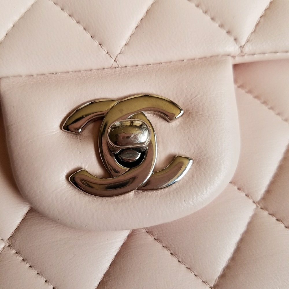 🍑SOLD🍑 Chanel Classic Pink Blush Double Flap - Picture 4 of 4