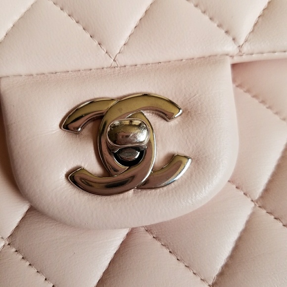 🍑SOLD🍑 Chanel Classic Pink Blush Double Flap - Picture 4 of 4