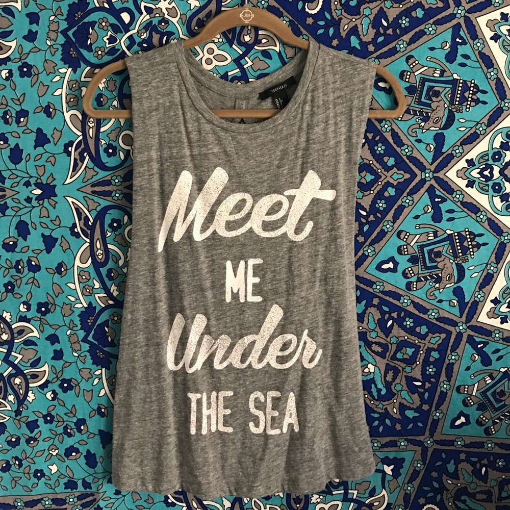 Open back tank top