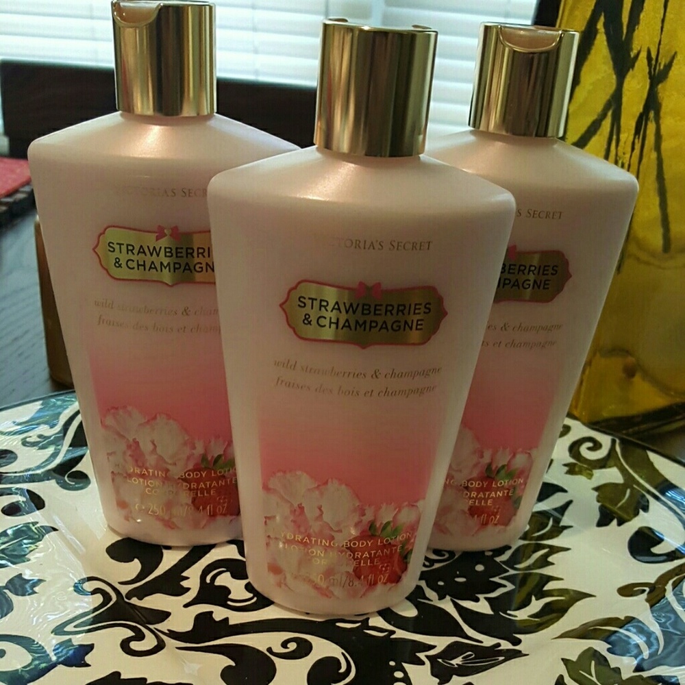 3 New Victoria's Secret Strawberries & Champagne